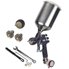 Tp Tools 728044215982 Graphite Hvlp Paint Gun And Devilbiss High-efficiency Clearcoat Air Cap