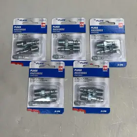 12-225-2 Tru-flate 5 Pack 2 Per Steel Plug 1/4 Inch I/m Design X Mnpt