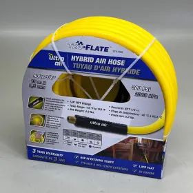 575-50a Tru-flate Ultra Air Hybrid Hose Flexible And Durable 50ft X 3/8 Inch Yellow