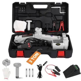 Tyayt 748327183562 Electric Car Jack 3 Tons /6600 Lbs 12v Scissor Portable Ja