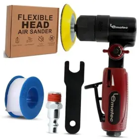 Le-g2082pr Ubiquitous-lematec 3-inch Flexible Head Air Sander Polisher 5000 Rpm Lightweight Industrial