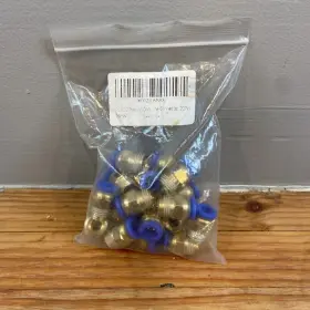 Uxcell 712662257936 20 Pcs 8mm Tube To 1/4bsp Thread Push In Quick Connect Coupler Fittings Pc8-02