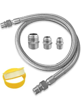 Ukjrgg03 Vaticas Universal Industrial Grade Compressor Jumper Hose 1/2 Inch Npt Male X 48 Length