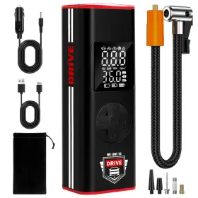 Rla-2407 We Love To Drive Tire Inflator Portable Air Compressor With Led Light 12v Dc Cordless