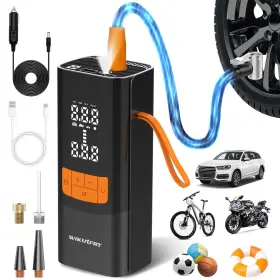 Mu002 Wikutfry Tire Inflator Portable Air Compressor 15000mah And 150psi Car Pump With