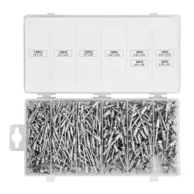 Wt01z0398 Winmax Tools Automotive 500pcs Industrial Aluminum Pop Rivet Assortment For Hand/air Riveter Gun 5 S