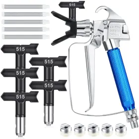 Paint-03 Zhengmy 12 Pcs Airless Paint Sprayer Gun With Nozzle Guard Spray Tips And Air