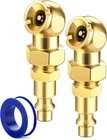 Lumiteco 2-PACK Ball Foot Air Chuck Set, 1/4" Fnpt Closed Flow Tire Inflat New. Price: $10.83.