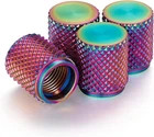 Steel Hawk Tire Air Valve Caps Precision Cnc Machined Stainless Rainbow New. Price: $34.44.