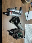 Air Tools Eagle Industries Die Grinder, Right Angle, Grizzly Palm Nailer Lot Used. Price: $70.00.