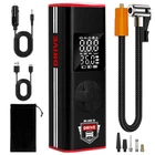 Tire Inflator Portable Air Compressor With Led Light 12V Dc Cordless New. Price: $101.16.