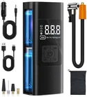 Tire Inflator Portable Air Compressor - Lcd Pump, 150PSI, Cordless, 25000MAH New. Price: $42.56.