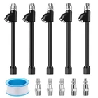 5 Pcs 1/4" Dual Head Air Set, 2-WAY Connection Brass Chuck, Tire Ch... New. Price: $50.84.
