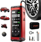 Tire Inflator Portable Air Compressor, 150PSI 2X Faster Inflation Cordless New. Price: $117.40.