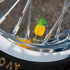 Pineapple Tire Valve Stem Cap Set Fun Custom Air For Car Bike Scooter New. Price: $30.00.