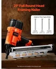 Vevor Framing Nailer To 3-1/2" 21 Full Round Pneumatic Gun 80-120PSI New. Price: $175.99.