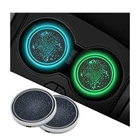 Jnxij 2PCS Led Car Cup Holder Lights, 7 Colors Luminescent Coasters Usb... New. Price: $17.24.