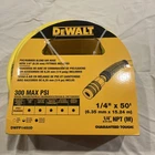 Dewalt DWFP1450D Ft Pvc Blend Air Hose 1/4 (6.35MM) Fitting Included (new). Price: $35.00.