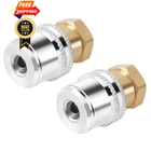 Godeson 2 Pack Brass Lock Air Chuck, 1/4FNPT Closed Push, Silver And Gold New. Price: $25.99.