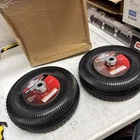 Ironton 10IN. Pneumatic Wheel And Tire-- 300-LB. Capacity, Sawtooth Tread 2PK New. Price: $26.99.