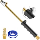 12" Extended Reach Dual Head Air Chuck, 2-WAY Straight Foot With Grip New. Price: $20.41.