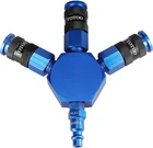 3-WAY Air Manifold, Hose Splitter With Aluminum Universal Quick Connect New. Price: $25.93.