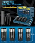 6PCS Locking Lug Nut Removal Tool Deep Extractor Set, Stripped New. Price: $42.99.