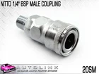 Nitto 1/4" Bsp Male Coupling 20SM Air Line Compressor Fitting Brand. Price: $22.81.