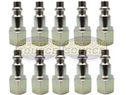 Set 10 Prevost High Quality Safety Air Coupler Plug 1/4" Female Npt Industrial New. Price: $28.95.