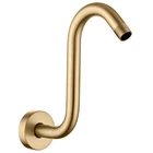 8 Inches S-shape Wall Mount Shower Arm And Flange, Champagne Bronze New. Price: $59.33.