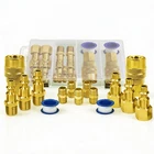 Lematec 15-PC Air Compressor Hose Fitting Kit 1/4" Npt Inch, Brass New. Price: $28.93.