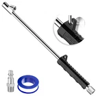 14" Extended Reach Dual Head Air Chuck, 2-WAY Connection 1/4" Fnpt Straight L... New. Price: $23.27.