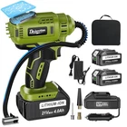 Portable Air Compressor For Car Tires With 2X4000MAH 21V Batteries, Fast 150P... New. Price: $67.93.