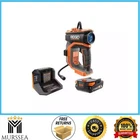 Ridgid 18V Cordless Portable Inflator Kit With 2.0 Ah Battery And Charger New. Price: $104.99.