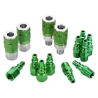 Colorconnex 1/4" B-style Steel/aluminum Quick Coupler Body/plug Kit, 14 Pieces New. Price: $26.67.