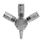 Hyper Tough 3-WAY 1/4-INCH Manifold Inlet Outlet Connects 1/4" Couplers Air New. Price: $20.98.