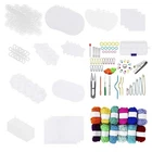 Aulufft 53 Pieces Mesh Plastic Canvas Kit Including 11 Shapes Clear S... New. Price: $29.11.