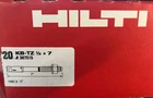 New 20 Pc Set Hilti Kb-tz 1/2" 7" Expansion Anchor Carbon Steel 387515. Price: $34.99.