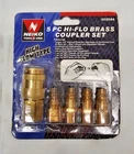 Neiko 5PC Hi-flo Brass Coupler Set Quick Air Hose Fitting Plugs New. Price: $12.99.