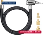 Lumiteco 20'' Tire Inflator Hose Adapter, Lock Air Chuck W/converting Nuts & New. Price: $20.99.